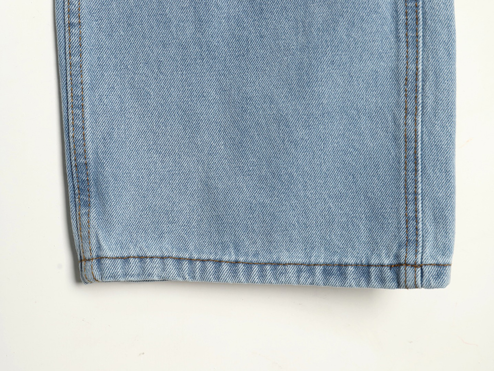 Maison Margiela distressed graffiti denim trousers