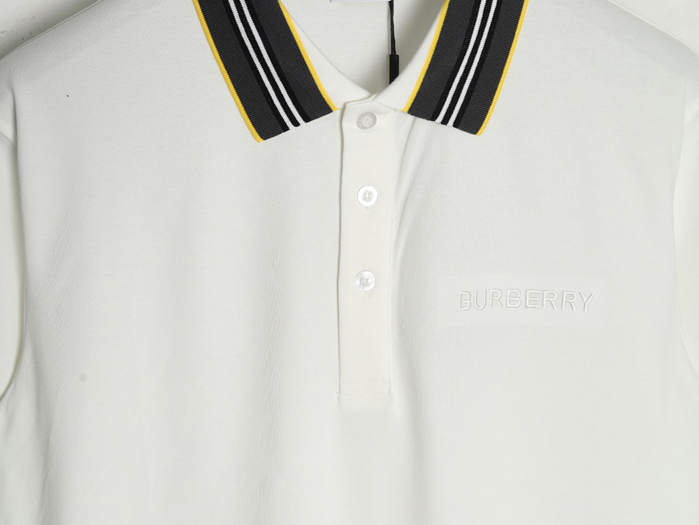 Burberry Striped Threaded Polo Short Sleeve