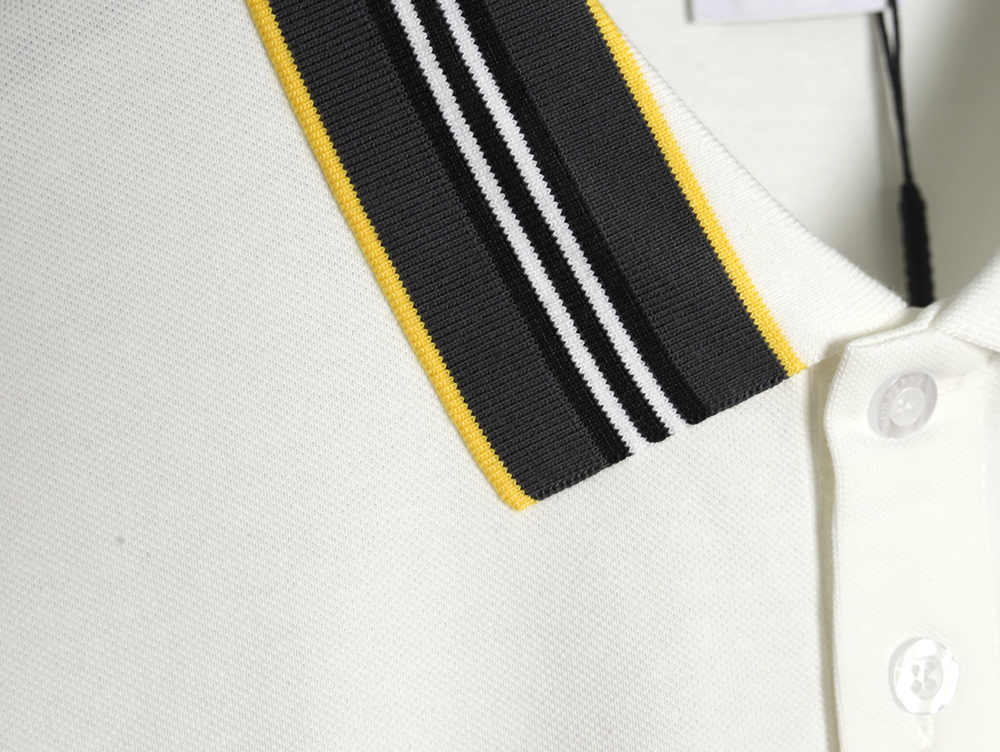 Burberry Striped Threaded Polo Short Sleeve