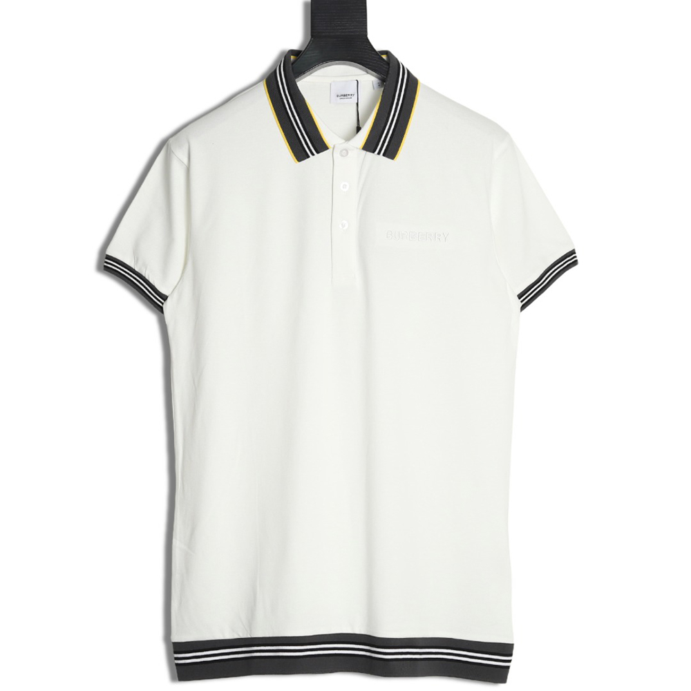 Burberry Striped Threaded Polo Short Sleeve