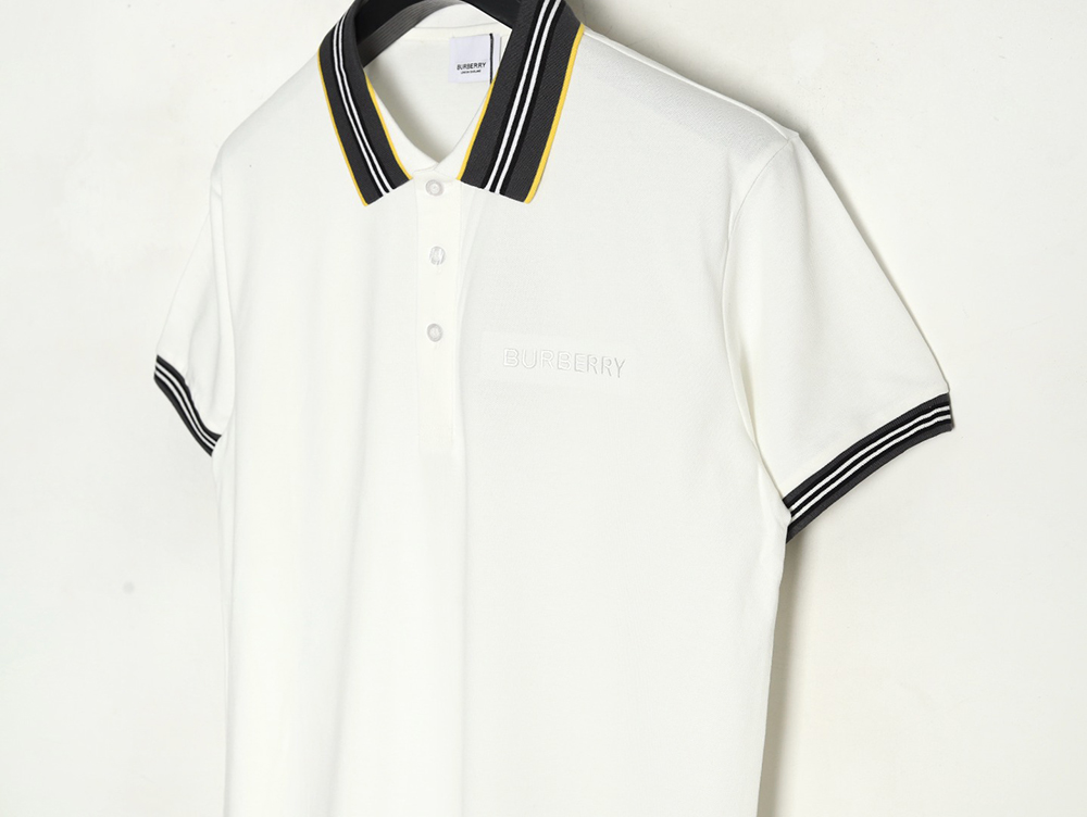 Burberry Striped Threaded Polo Short Sleeve