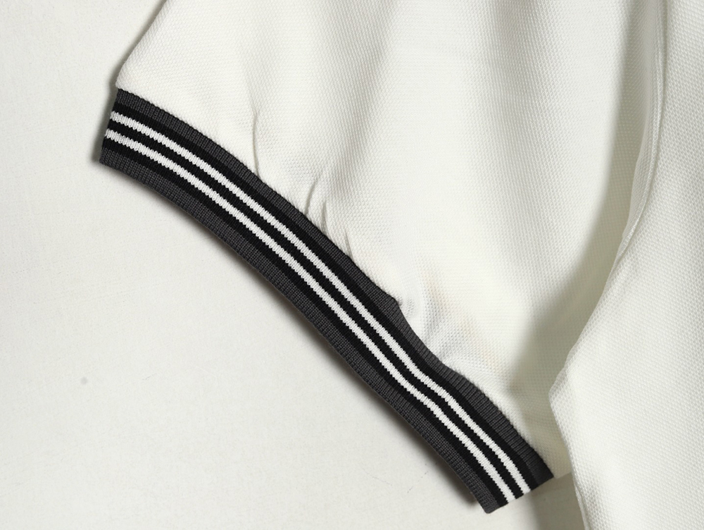 Burberry Striped Threaded Polo Short Sleeve