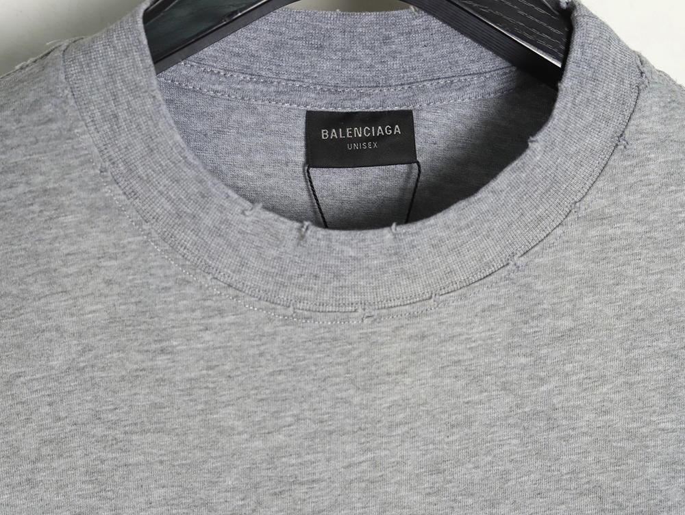 Balenciaga Grey Masking Tape Short Sleeve T-Shirt