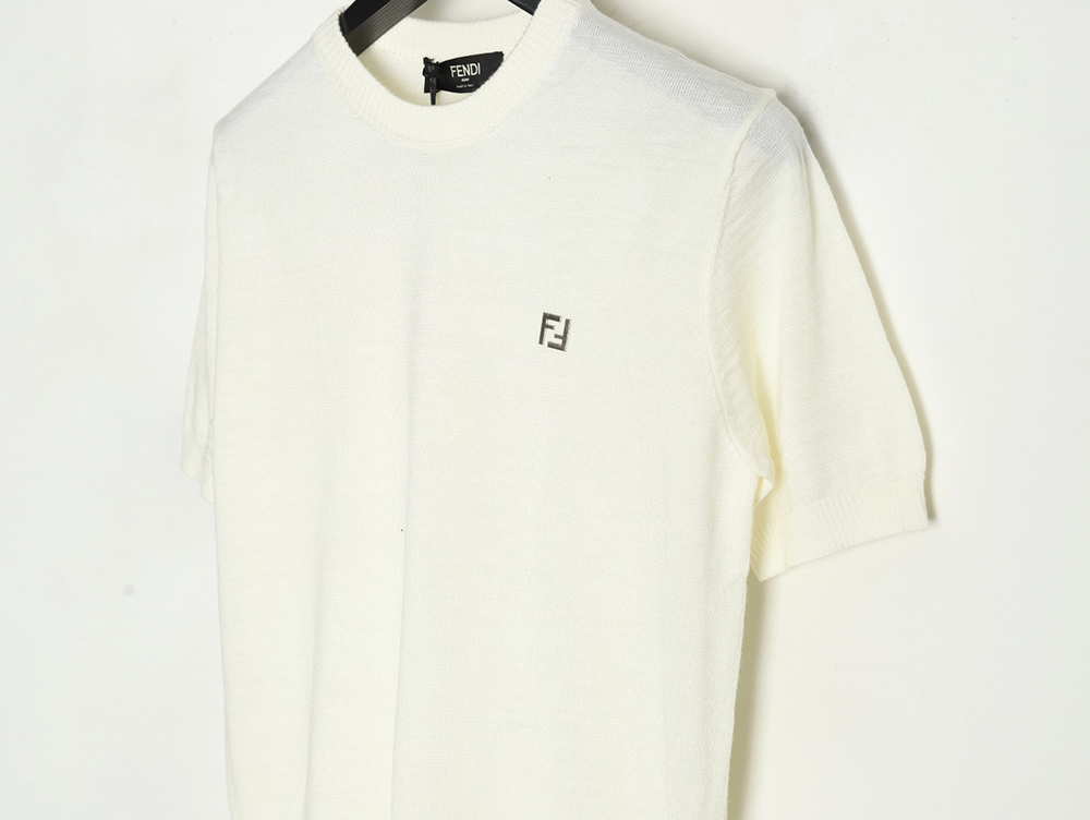 Fendi Hardware Double F Logo Short Sleeve T-Shirt
