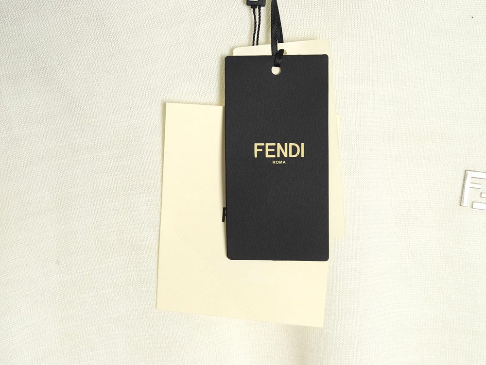 Fendi Hardware Double F Logo Short Sleeve T-Shirt
