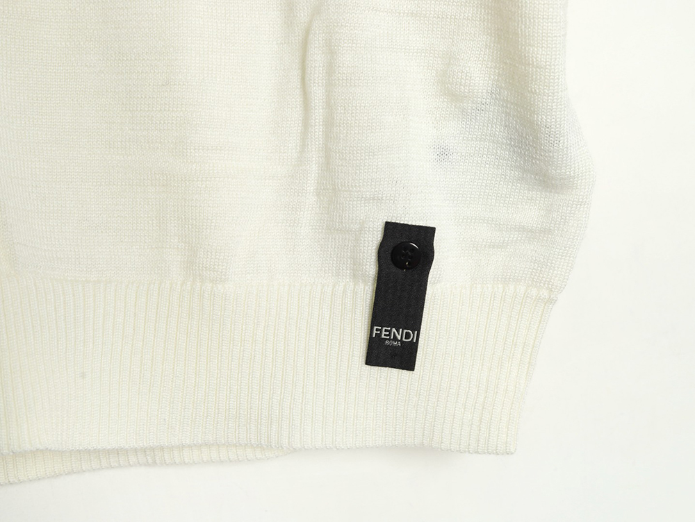 Fendi Hardware Double F Logo Short Sleeve T-Shirt