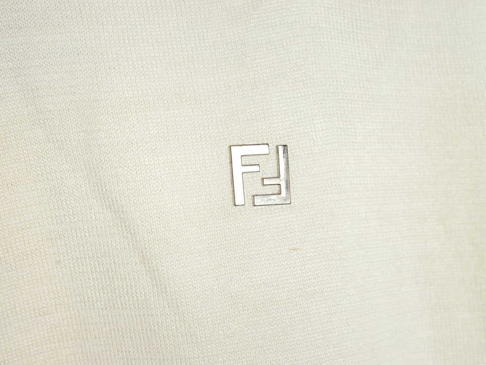 Fendi Hardware Double F Logo Short Sleeve T-Shirt