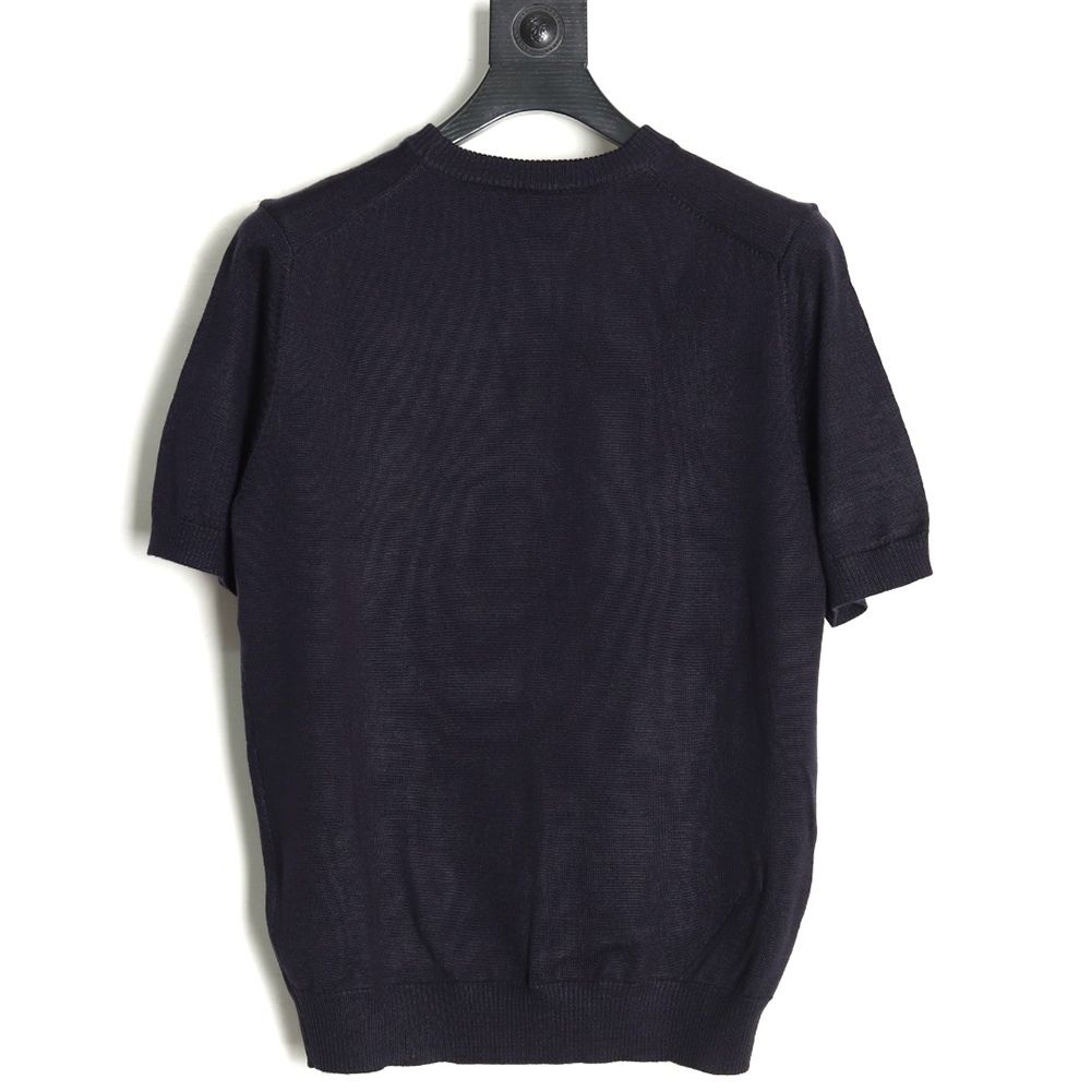 Fendi Hardware Double F Logo Short Sleeve T-Shirt TSK1