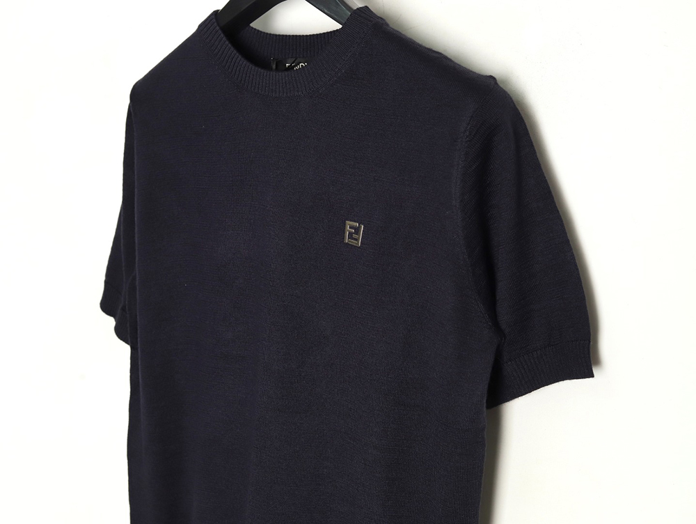 Fendi Hardware Double F Logo Short Sleeve T-Shirt TSK1