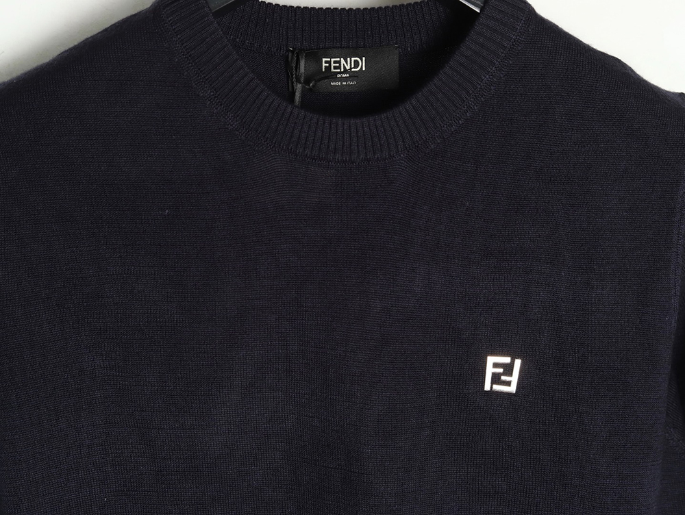 Fendi Hardware Double F Logo Short Sleeve T-Shirt TSK1