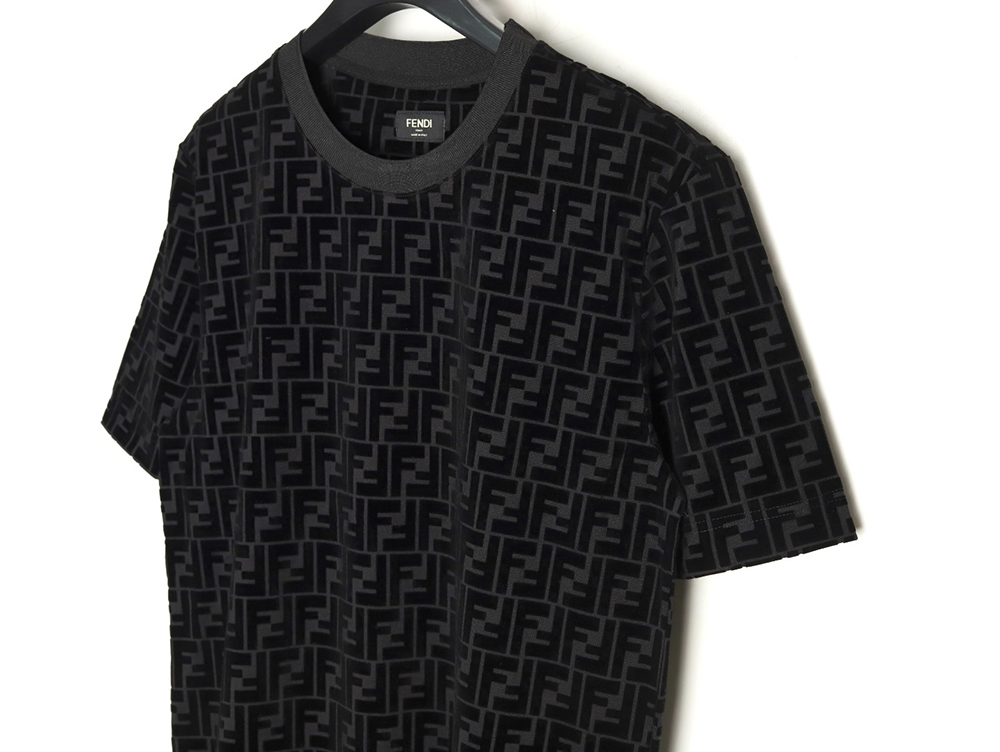 Fendi all over FF flocked short sleeve T-shirt