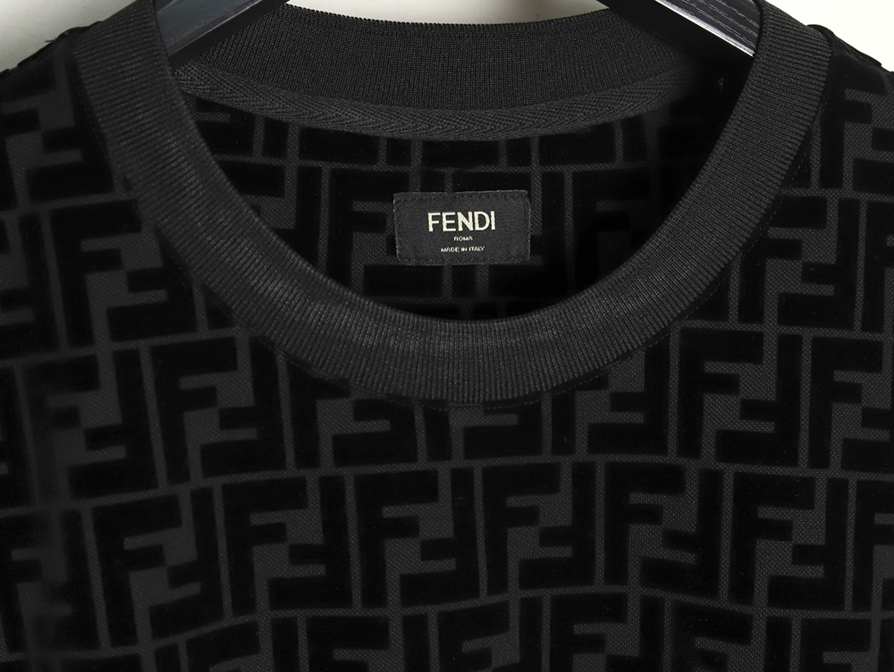 Fendi all over FF flocked short sleeve T-shirt