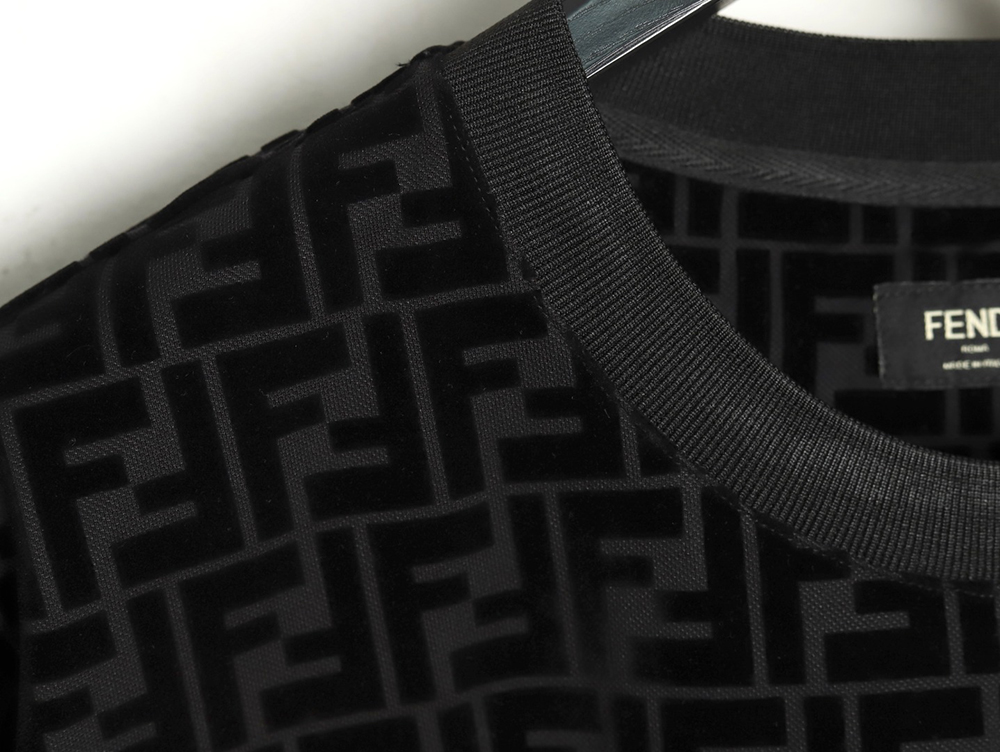 Fendi all over FF flocked short sleeve T-shirt
