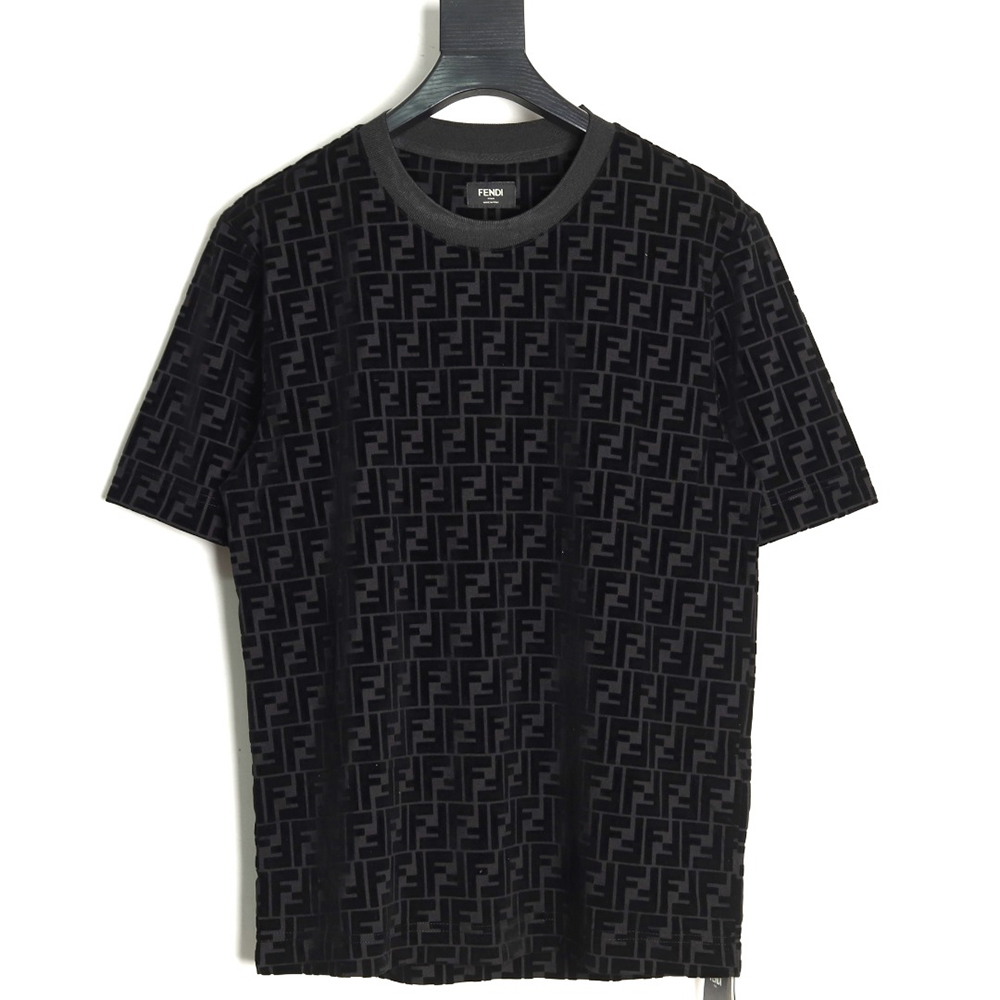 Fendi all over FF flocked short sleeve T-shirt