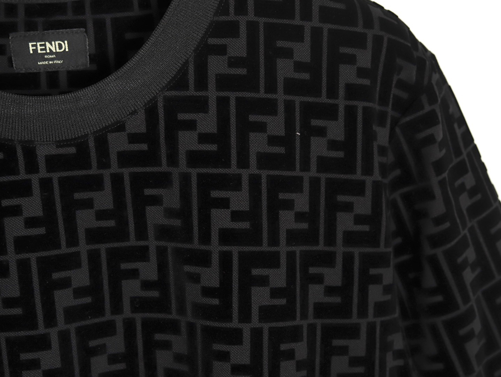 Fendi all over FF flocked short sleeve T-shirt