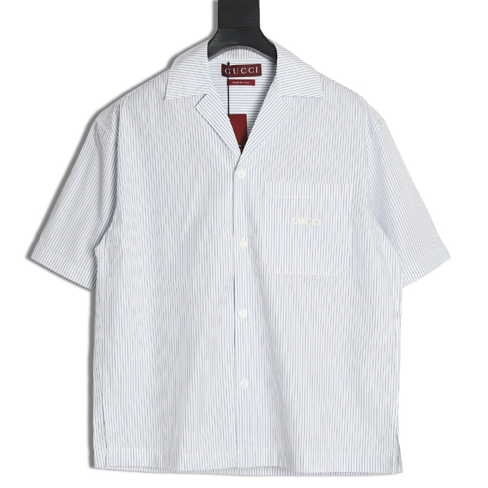 Prada Red Stripe Triangle Half Zip Short Sleeve POLO Shirt