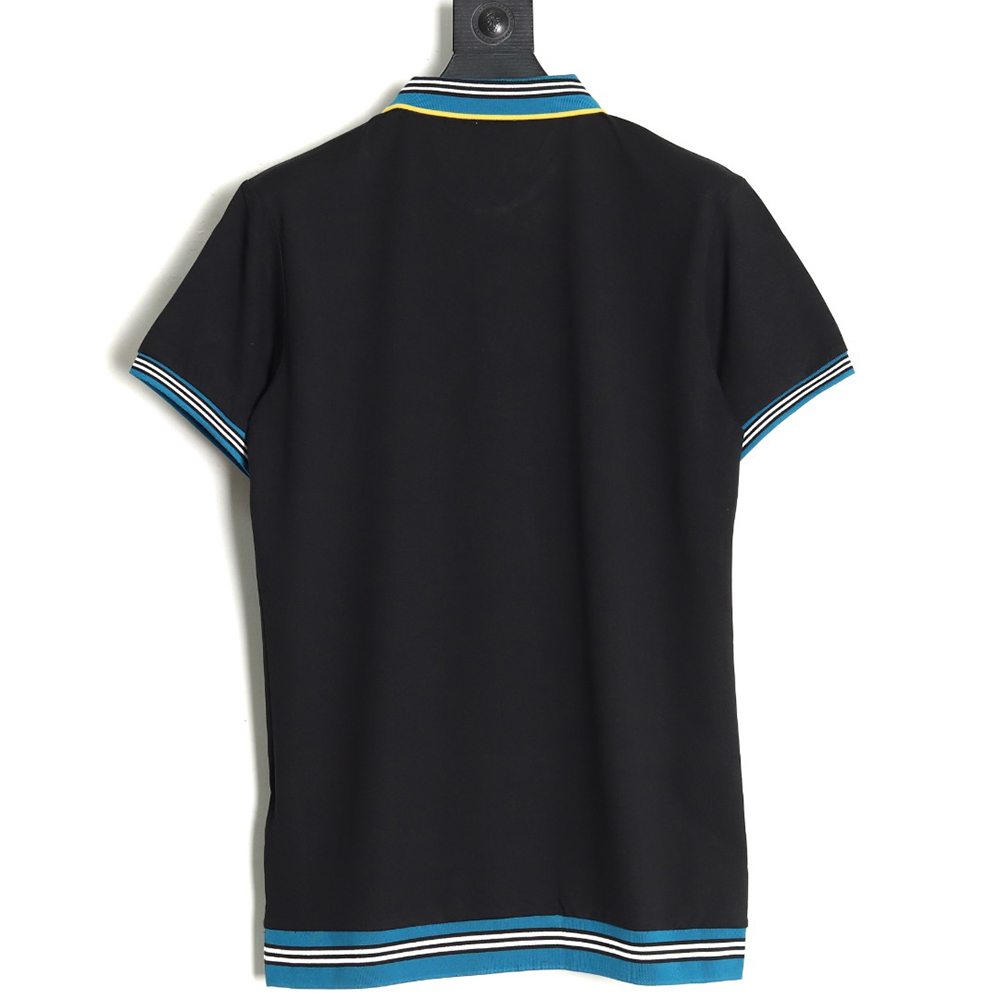 Burberry Striped Threaded Polo Short Sleeve TSK1