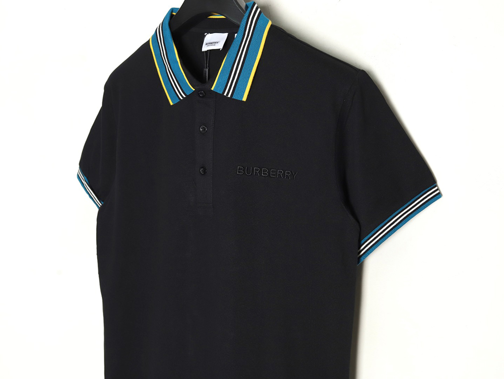 Burberry Striped Threaded Polo Short Sleeve TSK1