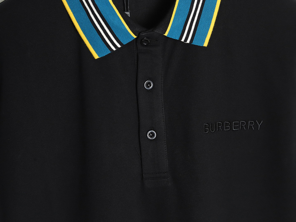 Burberry Striped Threaded Polo Short Sleeve TSK1