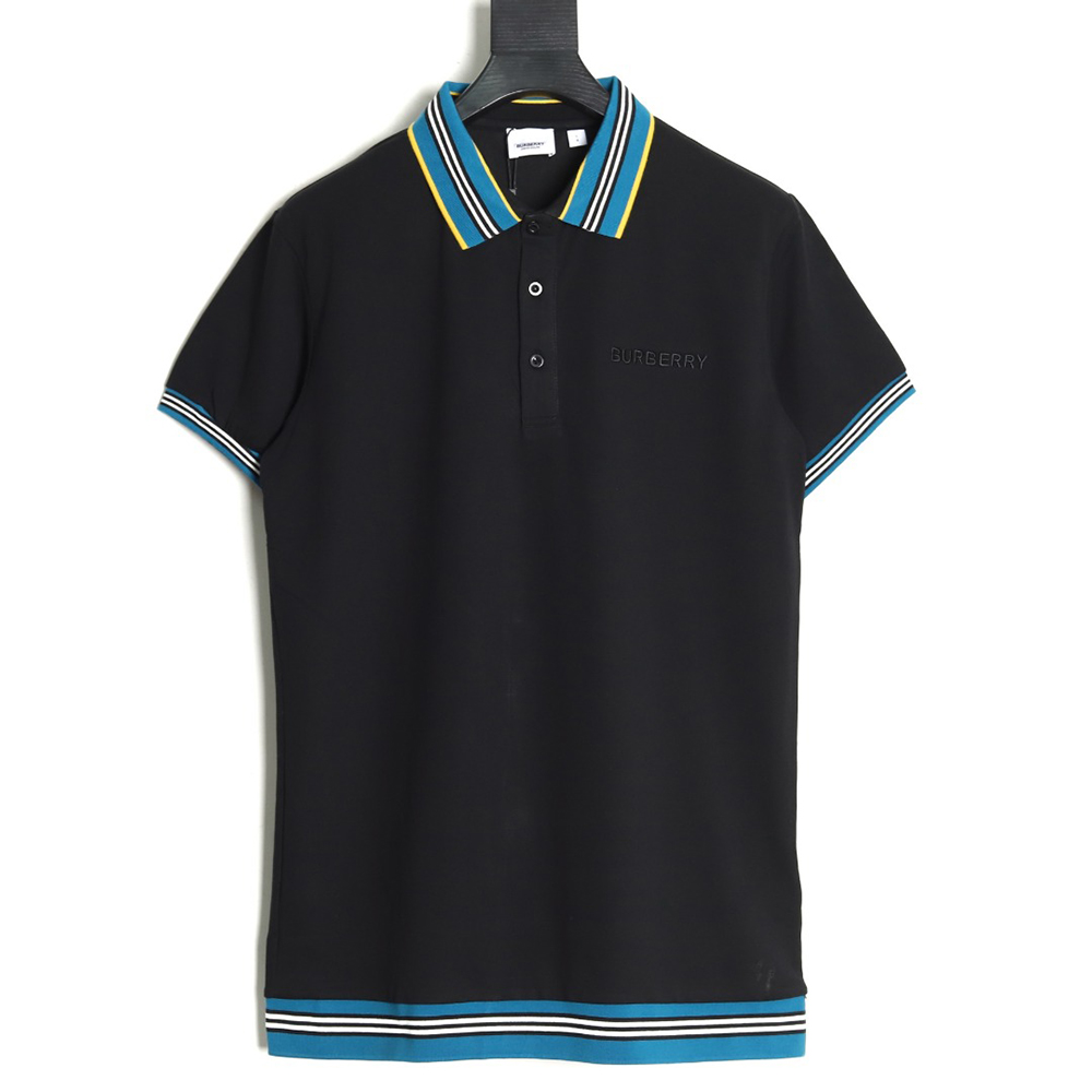 Burberry Striped Threaded Polo Short Sleeve TSK1