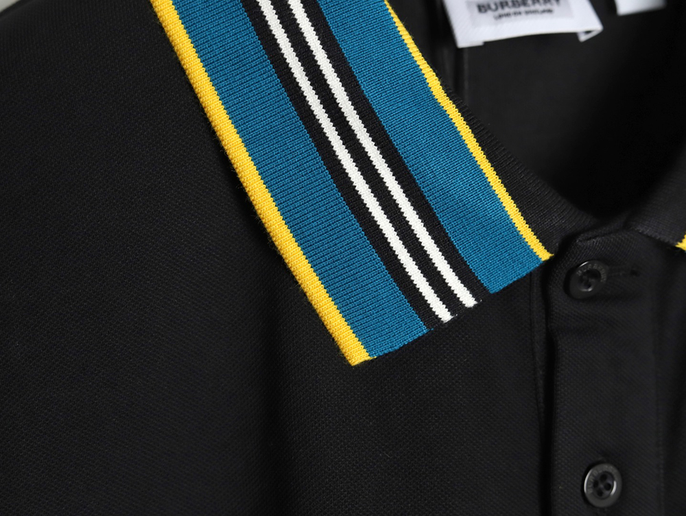 Burberry Striped Threaded Polo Short Sleeve TSK1
