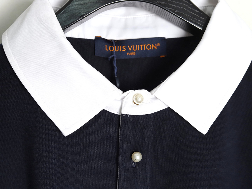 Louis Vuitton Colorblock Signature Polo Short Sleeve T-Shirt