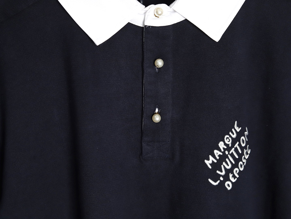 Louis Vuitton Colorblock Signature Polo Short Sleeve T-Shirt