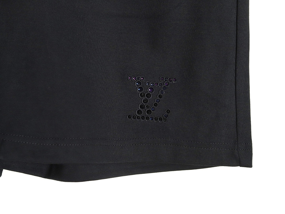 Louis Vuitton Rhinestone-embellished knitted shorts