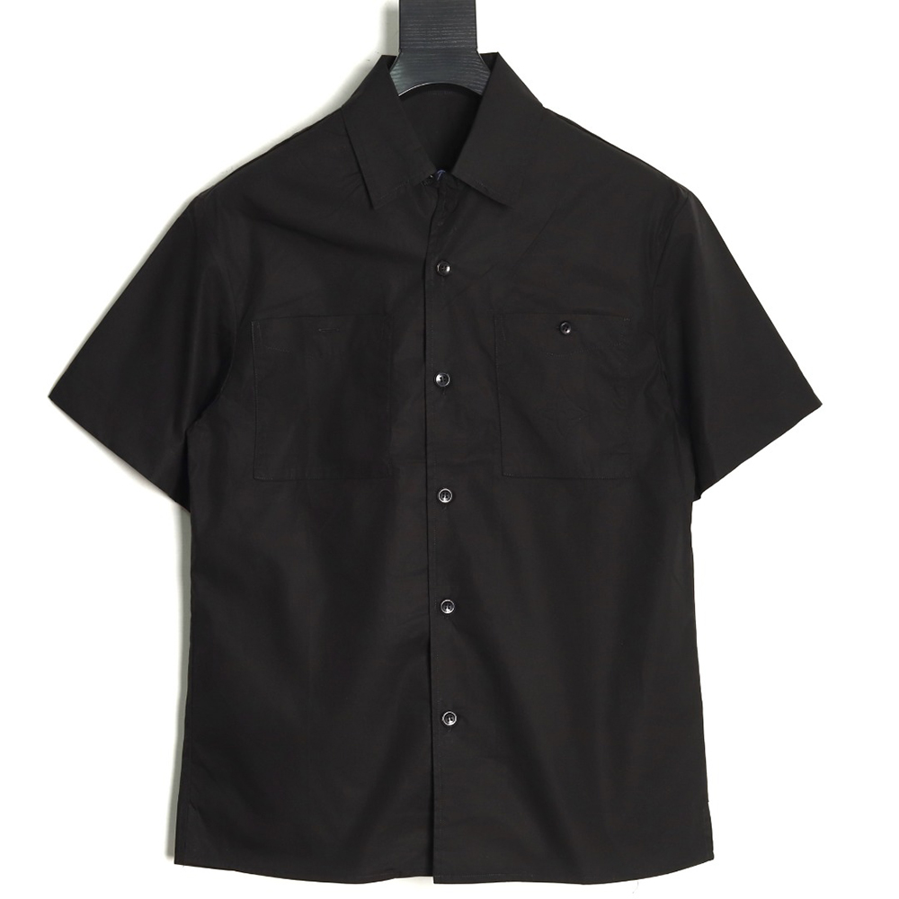 Louis Vuitton Pocket Embossed Short Sleeve Shirt TSK1