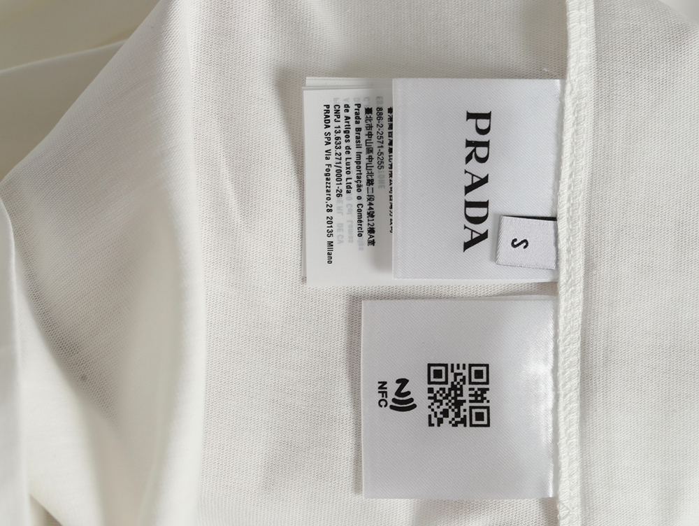 Prada multi-logo printed short-sleeved T-shirt