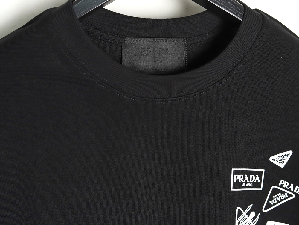 Prada multi-logo printed short-sleeved T-shirt TSK1