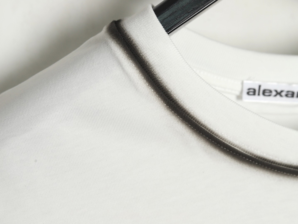 Alexander Wang Washed Lettering LOGO Short Sleeve T-Shirt