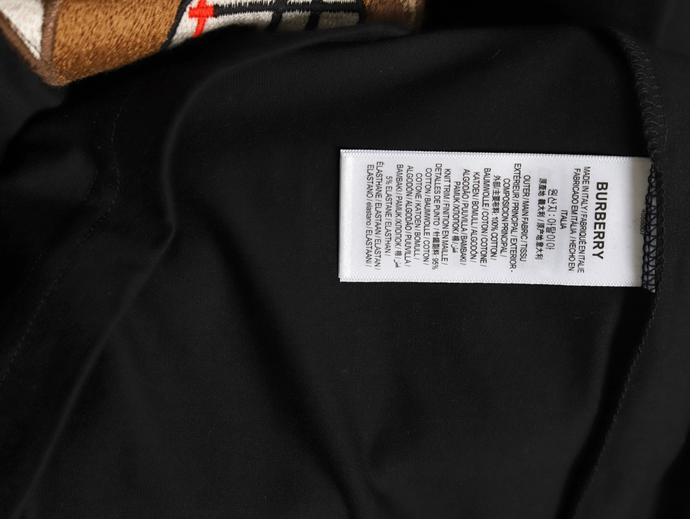 Burberry Bear Patch Embroidered Short Sleeve TSK1