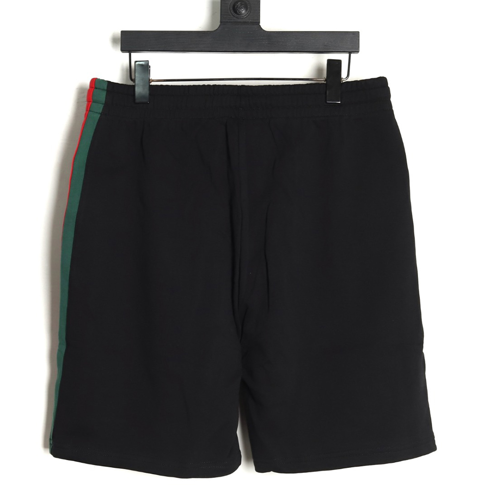 Gucci Side webbing double G embroidered lettering shorts