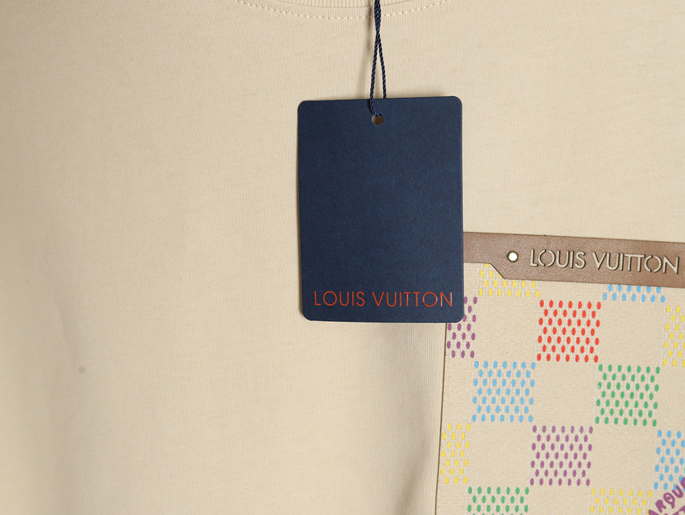 Louis Vuitton Checkerboard Leather Patches Pocket Short Sleeves