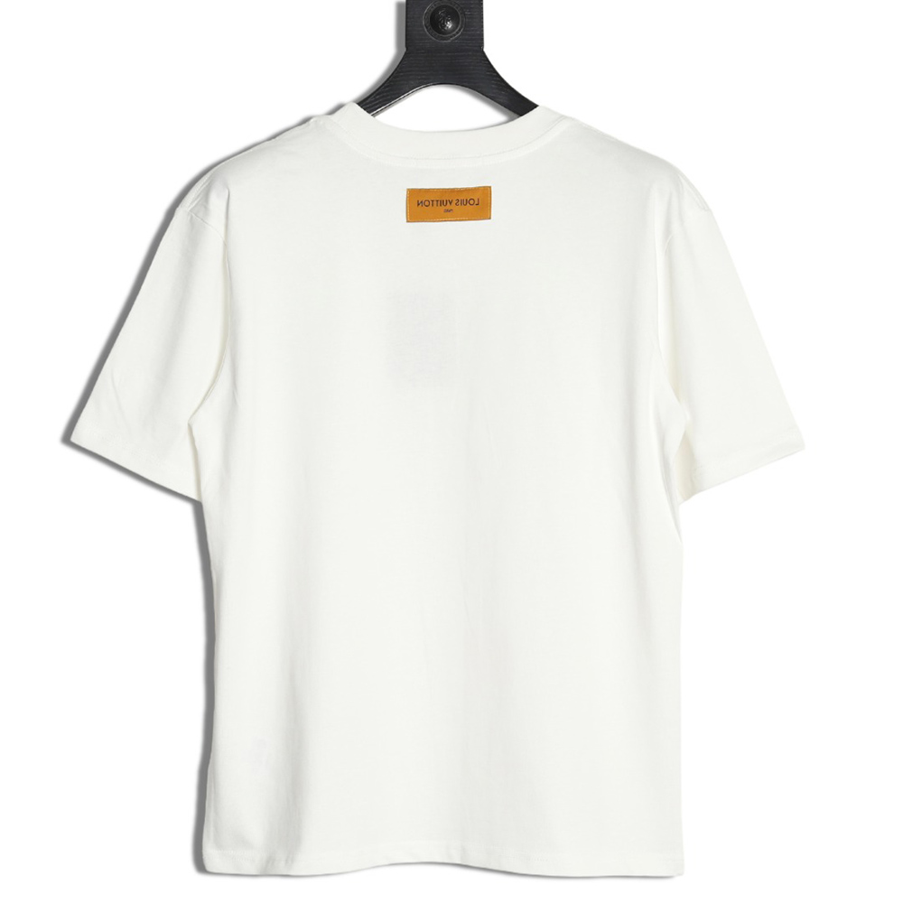 Louis Vuitton Line Fake Pockets Embroidered Short Sleeves