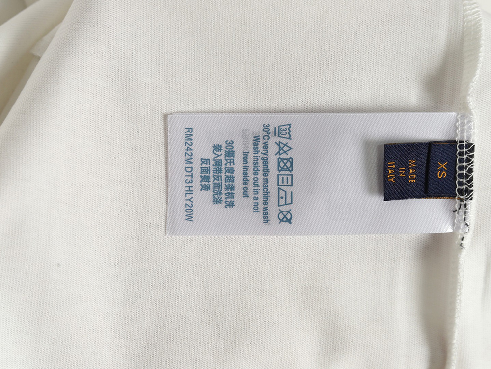 Louis Vuitton Line Fake Pockets Embroidered Short Sleeves