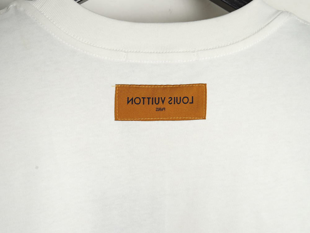 Louis Vuitton Line Fake Pockets Embroidered Short Sleeves