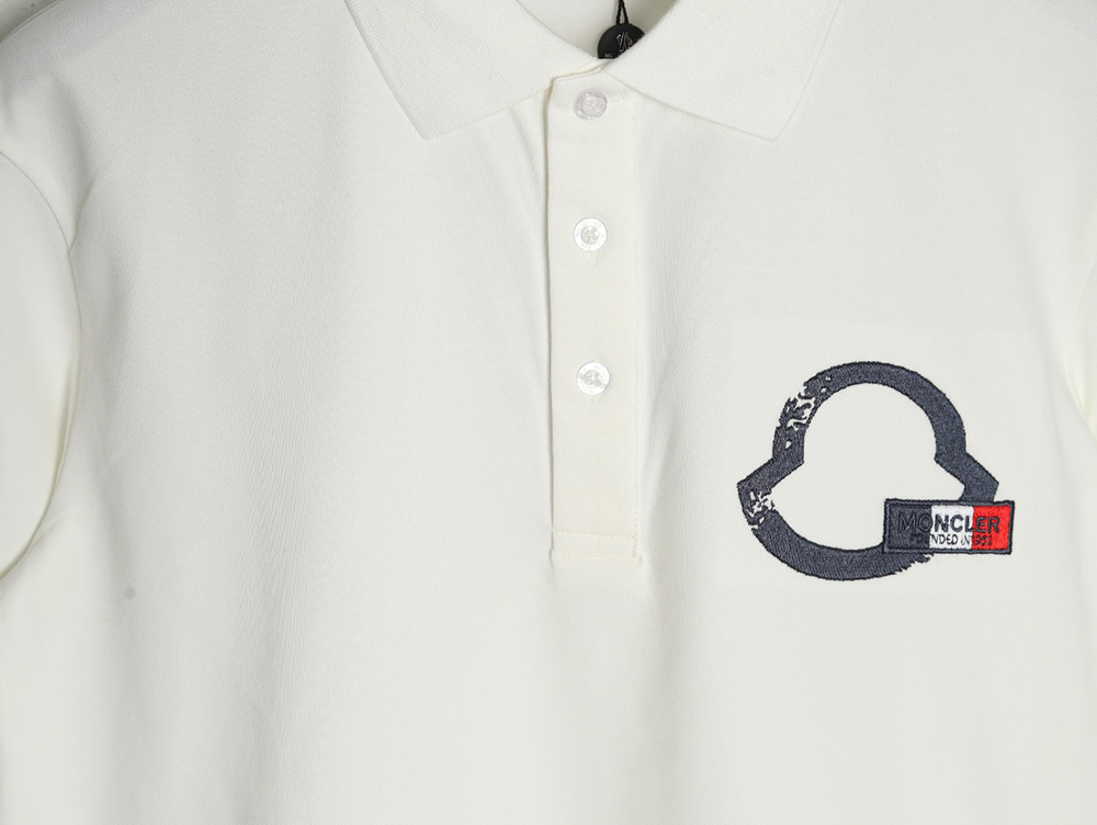 Moncler Chest Embroidered Logo Polo Short Sleeve