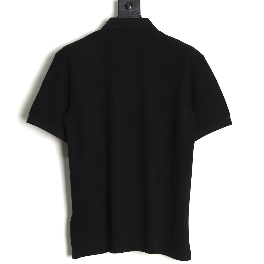 Prada chest triangle logo double bars short sleeve polo shirt TSK3