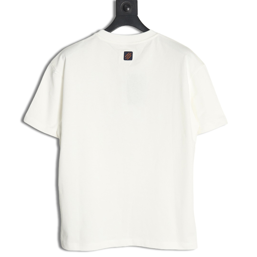 Louis Vuitton Earth Flocked Short Sleeve T-Shirt