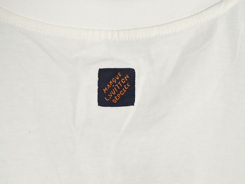 Louis Vuitton Earth Flocked Short Sleeve T-Shirt