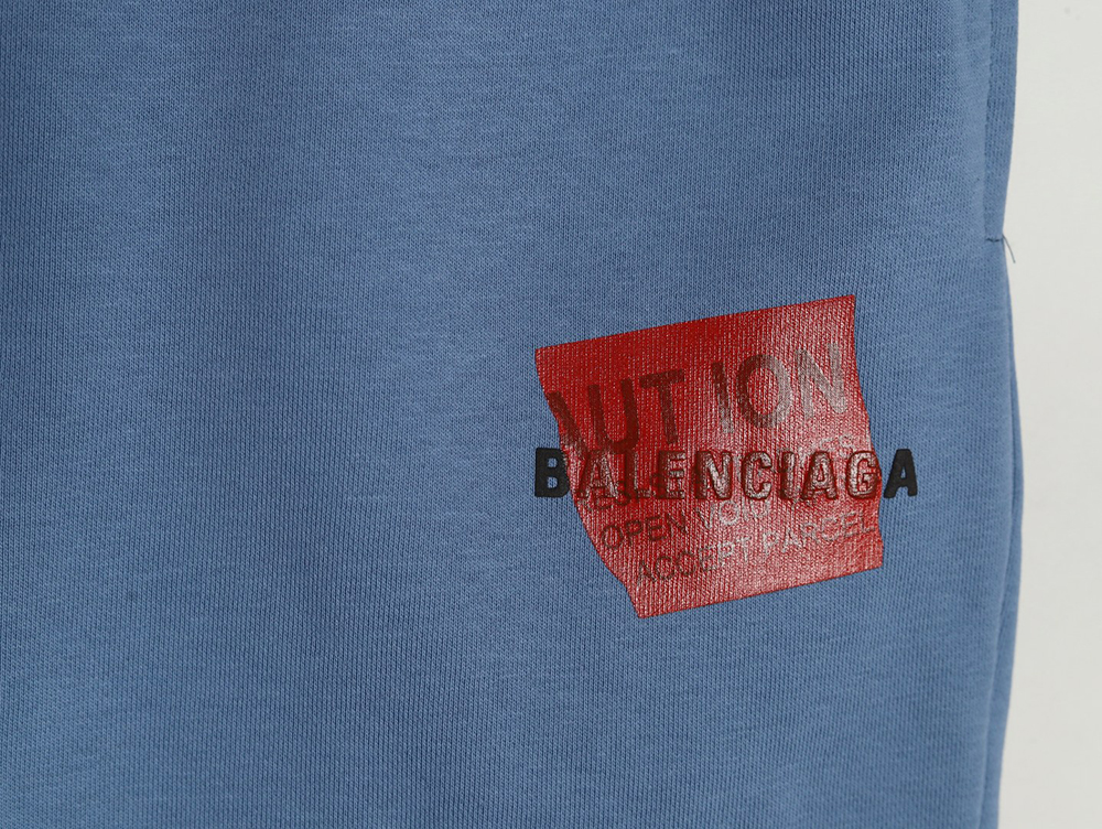 Balenciaga Tape Lettering Shorts