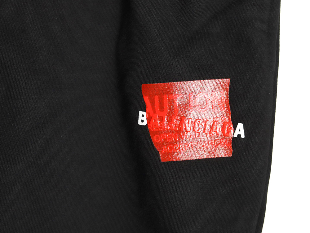 Balenciaga Tape Lettering Shorts TSK1