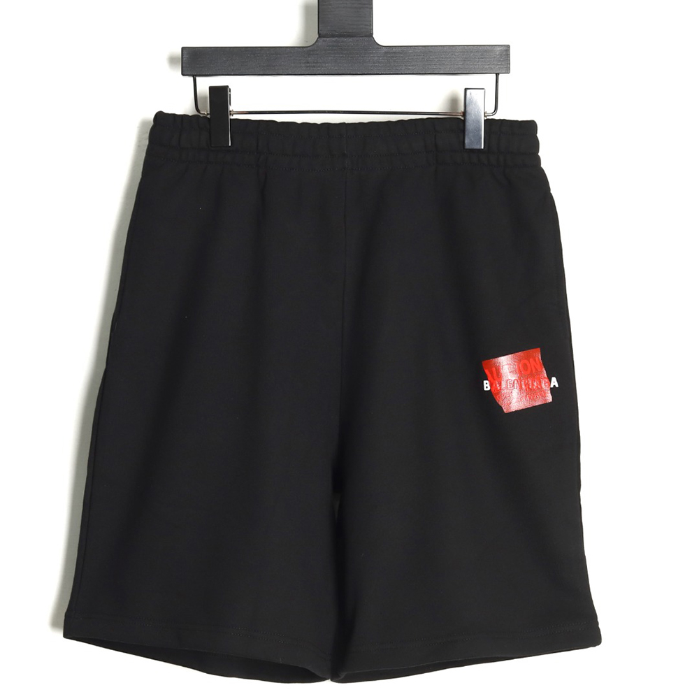 Balenciaga Tape Lettering Shorts TSK1