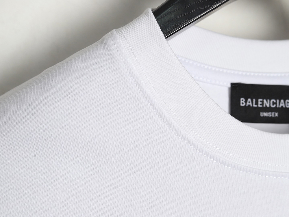 Balenciaga & Lamborghini Joint Printed Short Sleeve T-Shirt