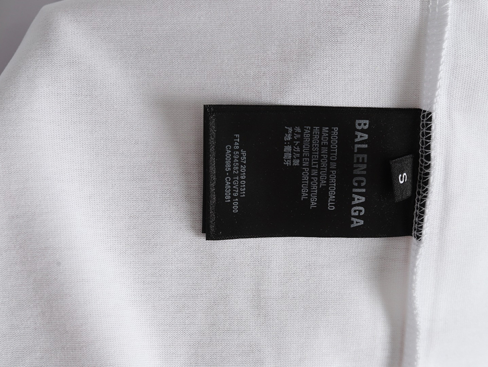 Balenciaga & Lamborghini Joint Printed Short Sleeve T-Shirt