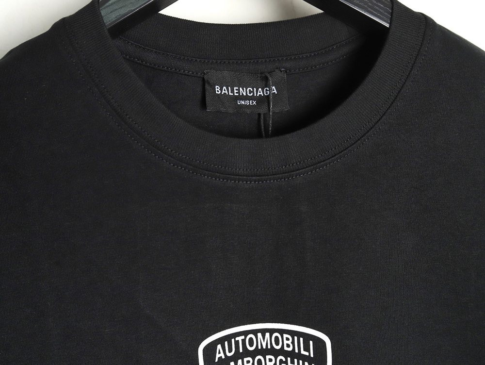Balenciaga & Lamborghini Joint Printed Short Sleeve T-Shirt TSK1