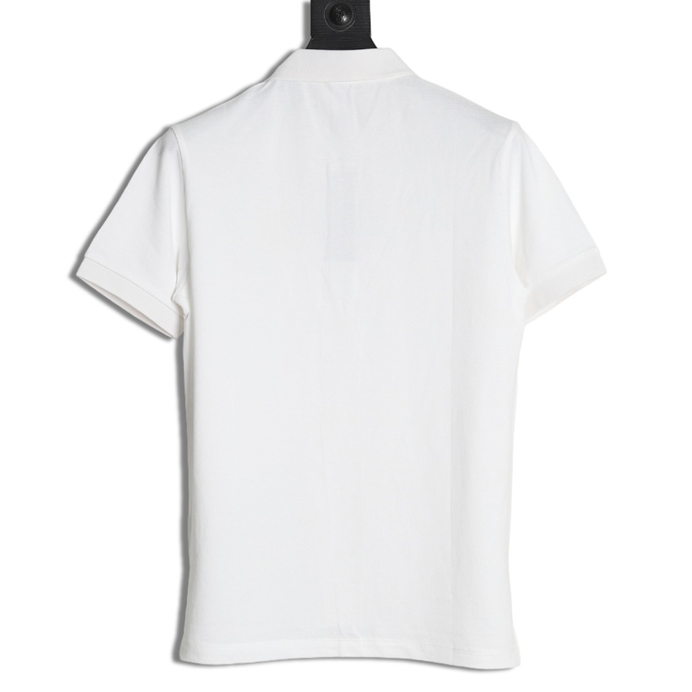 Dior embroidered CD letters Polo short sleeve