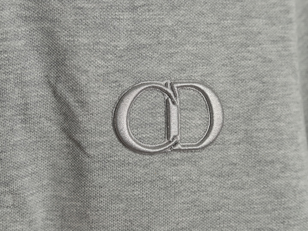 Dior embroidered CD letters Polo short sleeve TSK1